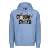 Colony Blue bunny mom Premium Hoodie - CowhideDigitalArt