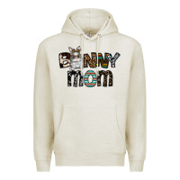Oatmeal Heather bunny mom Premium Hoodie - CowhideDigitalArt