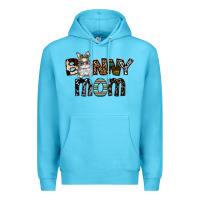 Ocean Blue bunny mom Premium Hoodie - CowhideDigitalArt