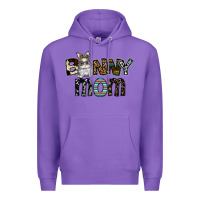 Purple bunny mom Premium Hoodie - CowhideDigitalArt