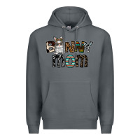 Rock bunny mom Premium Hoodie - CowhideDigitalArt