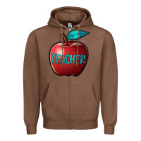 Chestnut apple teacher Zipper Hoodie - BarkalooDesign