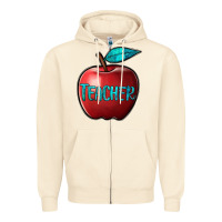 Sandshell apple teacher Zipper Hoodie - BarkalooDesign