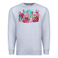 Heather Grey breast cancer  coffee cups Premium Sweatshirt - AdoDesignShop