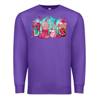 Purple breast cancer  coffee cups Premium Sweatshirt - AdoDesignShop