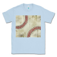 Dusty Blue dirty baseball pattern Classic Tee - TumblerDesignByShophia