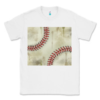 White dirty baseball pattern Classic Tee - TumblerDesignByShophia