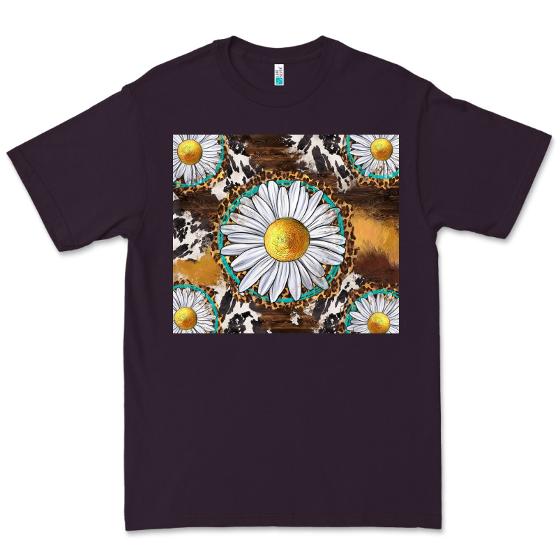 Western Daisy And Cowhide Tumbler Tbs Premium Tee by TumblerDesignByShophia | Teevron