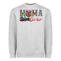 Heather Grey mama bear with mama and baby Heavyweight Sweatshirt - Artiststas