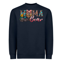 Navy mama bear with mama and baby Heavyweight Sweatshirt - Artiststas