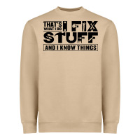 Mushroom that's what i do i fix stuff and i know things funny Heavyweight Sweatshirt - maiPhamDesign