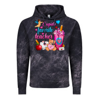 Cloud Black Cupid's Favorite Teacher Valentine's Day Frappe Vintage Hoodie - FaDigitalArtStudio
