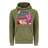 Vintage Olive Cupid's Favorite Teacher Valentine's Day Frappe Vintage Hoodie - FaDigitalArtStudio