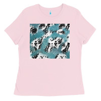 Bubblegum Pink teal glitter and cowhide Ladies Tee - TumblerDesignByShophia