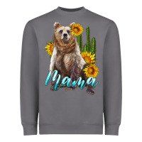 Storm mama bear with sunflowers and cactus Heavyweight Sweatshirt - Artiststas