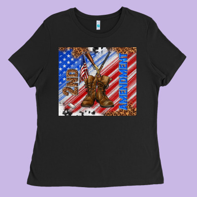 Second Amendment Ladies Tee Designed By Tumblerdesignbyshophia