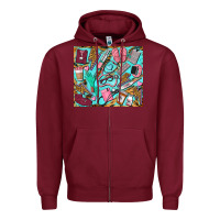 Burgundy nurse tumbler Zipper Hoodie - BarkalooDesign