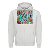 Dove Grey nurse tumbler Zipper Hoodie - BarkalooDesign
