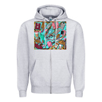 Heather Grey nurse tumbler Zipper Hoodie - BarkalooDesign