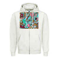 Oatmeal Heather nurse tumbler Zipper Hoodie - BarkalooDesign