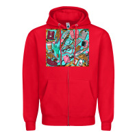 Red nurse tumbler Zipper Hoodie - BarkalooDesign