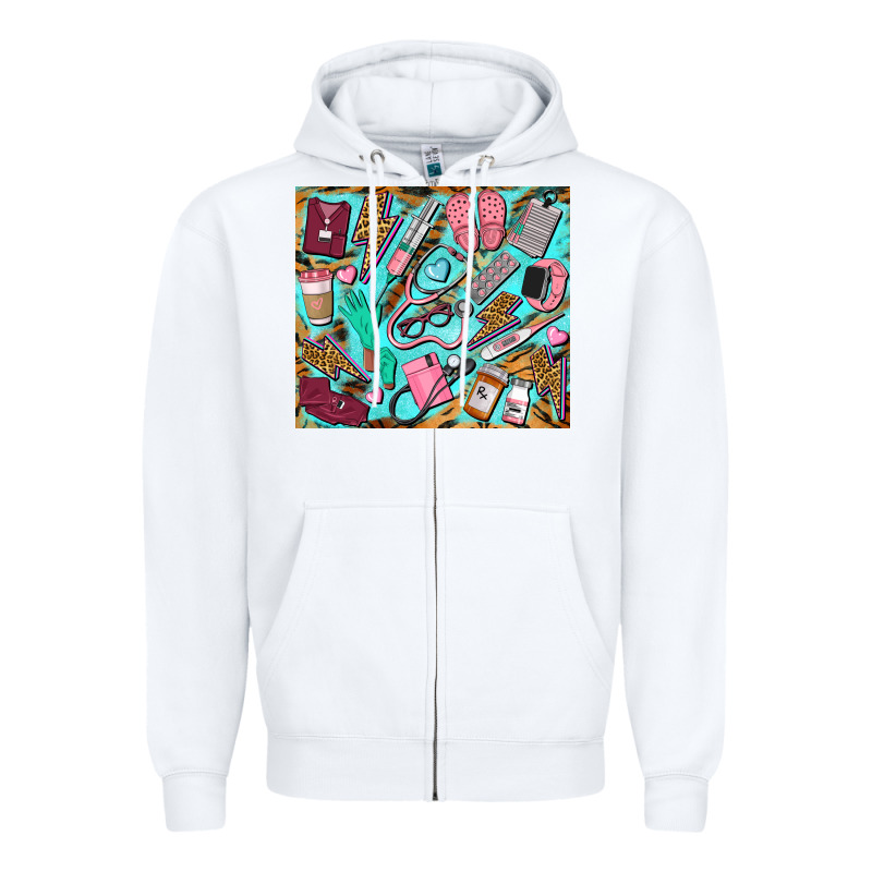 Nurse Tumbler Zipper Hoodie by BarkalooDesign | Teevron