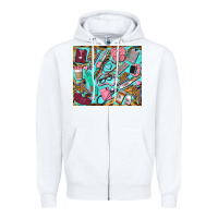 White nurse tumbler Zipper Hoodie - BarkalooDesign