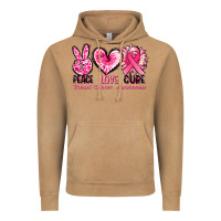 Vintage Camel Peace love cure Breast Cancer Awareness Vintage Hoodie - FaDigitalArtStudio