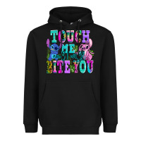 Black touch me and i will bite Heavyweight Hoodie - AdoDesignShop