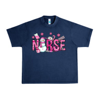 Navy nurse pink christmas Urban Heavy Tee - OliviaCreatesArt
