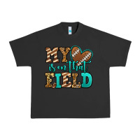 Pigment Black my heart is on that field american football Urban Heavy Tee - Jasminsmagicworld