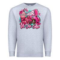 Heather Grey cheer for the cure Premium Sweatshirt - AdoDesignShop
