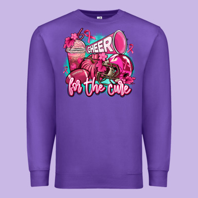 Cheer For The Cure Premium Sweatshirt Designed By Adodesignshop