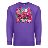 Purple cheer for the cure Premium Sweatshirt - AdoDesignShop