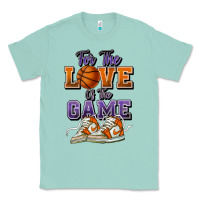 Seafoam for the love of the game basketball Classic Tee - HowdyJamesFarm