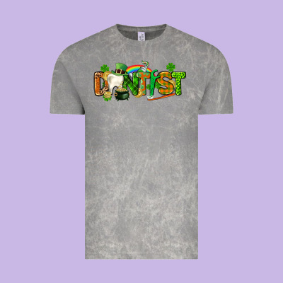 St. Patrick's Day Dentist Vintage Tee Designed By Cowgirlartshop