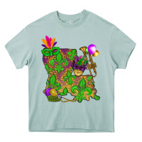 Arona Louisiana map Mardi Gras Heavy Core Tee - NancyCooperArtShop