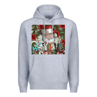 Heather Grey Believe Premium Hoodie - CowhideDigitalArt