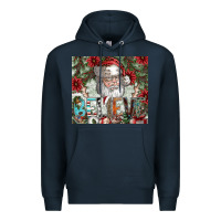 Navy Believe Premium Hoodie - CowhideDigitalArt