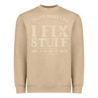 Mushroom that's what i do i fix stuff and i know things funny saying t shirt Heavyweight Sweatshirt - maiPhamDesign