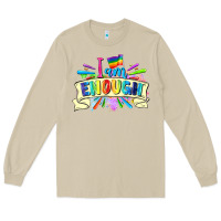 Mushroom I am enough Long Sleeve Tee - FaDigitalArtStudio