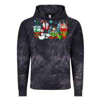 Cloud Black christmas snowman coffee cups Vintage Hoodie - OliviaCreatesArt
