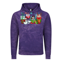 Cloud Purple christmas snowman coffee cups Vintage Hoodie - OliviaCreatesArt