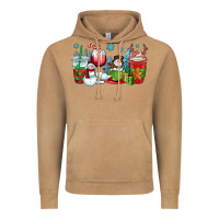 Vintage Camel christmas snowman coffee cups Vintage Hoodie - OliviaCreatesArt