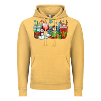 Vintage Mustard christmas snowman coffee cups Vintage Hoodie - OliviaCreatesArt
