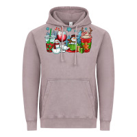 Vintage Zinc christmas snowman coffee cups Vintage Hoodie - OliviaCreatesArt