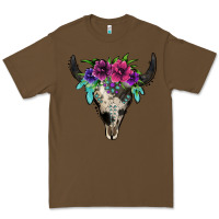 Cacao cowhide bull skull Premium Tee - Jasminsmagicworld