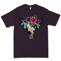 Plum cowhide bull skull Premium Tee - Jasminsmagicworld
