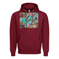 Burgundy nurse mousepad Zipper Hoodie - BarkalooDesign