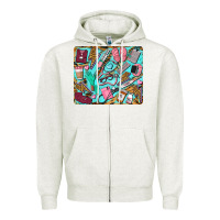 Oatmeal Heather nurse mousepad Zipper Hoodie - BarkalooDesign